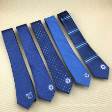 Chinese Manufacturer Mens Silk Jacquard Woven Custom Embroidered Tie